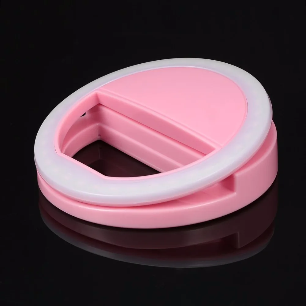 Портативное кольцо для селфи со светодиодной вспышкой лампа заливки света