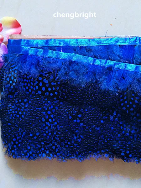 Продажа 50 ярдов редких натуральных перьев птицы лента 2 3 дюйма/6 8 см Широкий