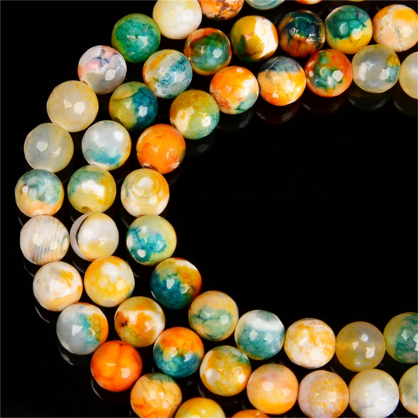 2019 New Arrival 6-10mm Loose Pattern Agat Natural Stone Beads For Needlework Accessories Jewelry DIY | Украшения и аксессуары