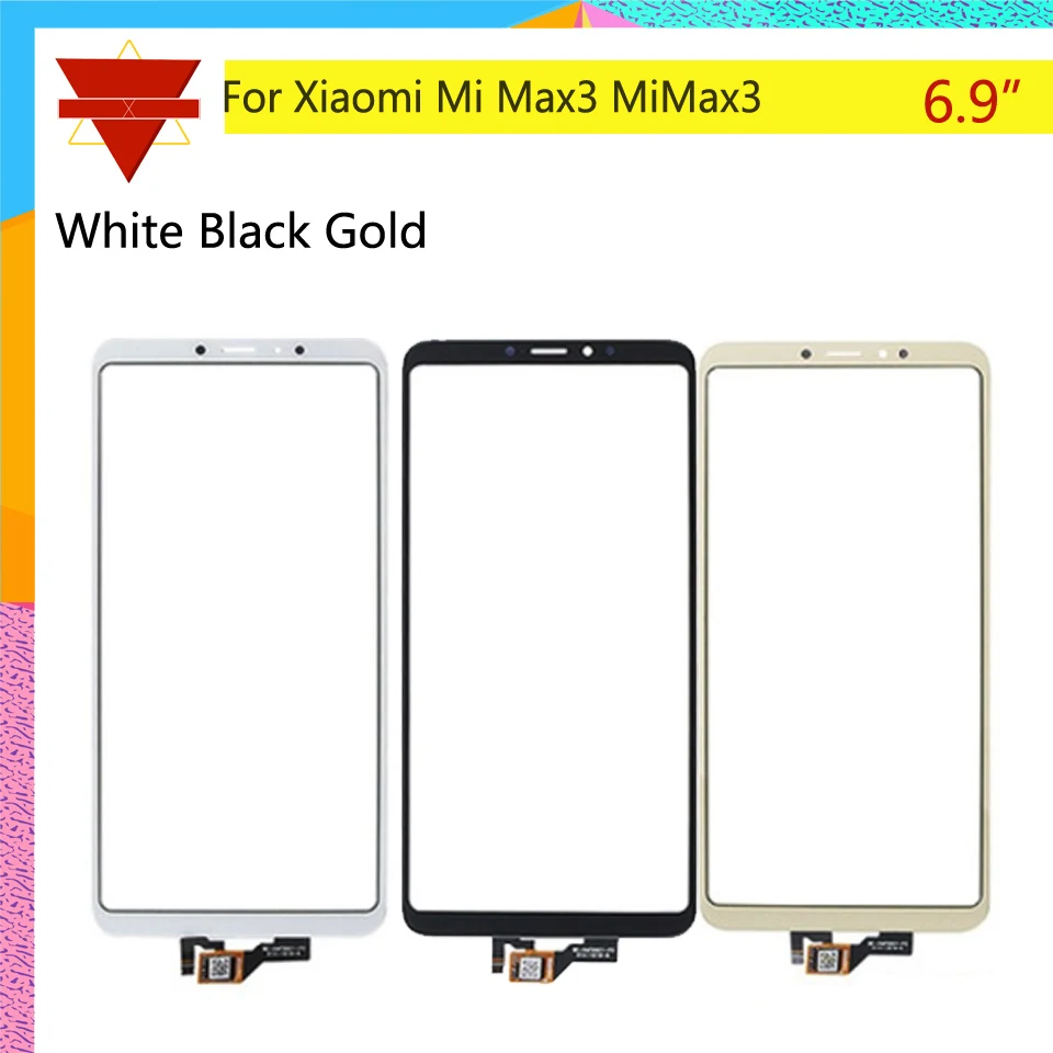 Оригинальный mi Max3 сенсорный экран для Xiaomi ЖК дисплей дигитайзер Переднее внешнее