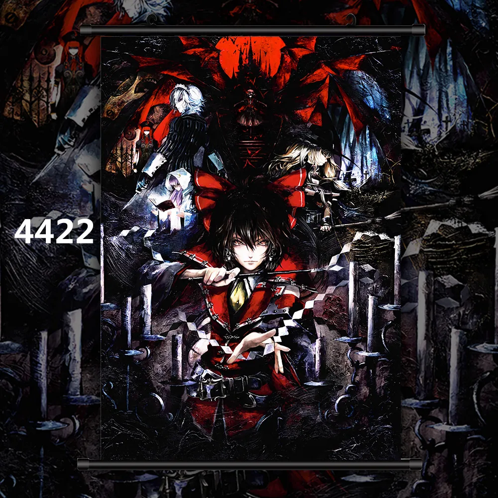 4422 Touhou проект Юкари Якумо Koumajou Densetsu Аниме Манга плакат в рулоне - Цвет: 4422