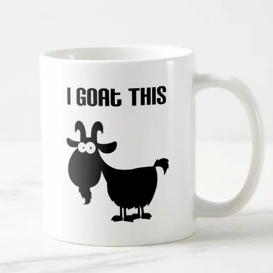 Забавная кофейная кружка я получил эту козью необычная керамическая из козы