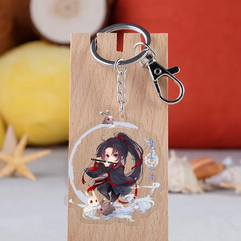 Аниме Mo Dao Zu Shi брелок мультфильм рисунок Вэй Wuxian Lan Zhan двухсторонний акриловый брелок для ключей Косплей Кулон - Цвет: H03