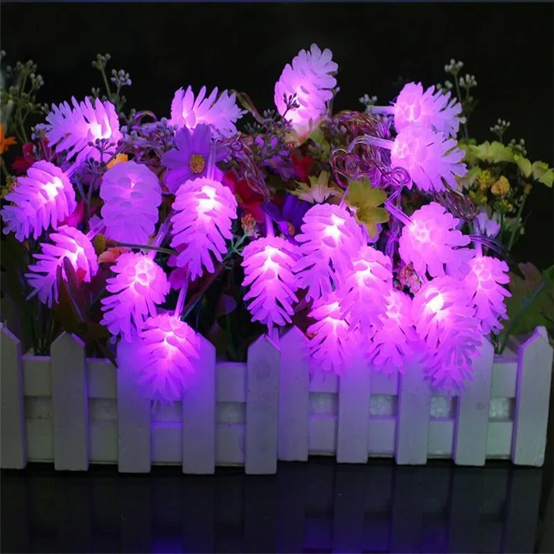 10LED Navidad садовые вечерние светильники с питанием от батареи, светильник-гирлянда, Яркий Рождественский светильник s