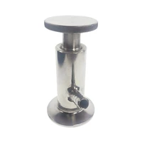 304 stainless steel sanitary sampling valve 50 5mm 25 4mm ferrule od fit 12 1 5 tri clamp