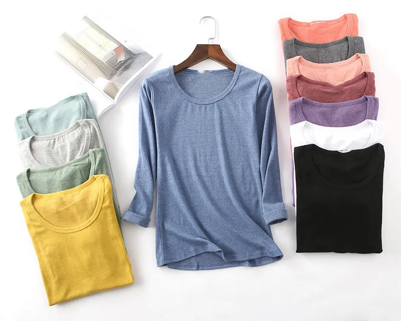 2018 spring autumn Cotton korean style T shirt For female White comfortable Loose Big Large Size Tops Women Girl ZY4349 | Женская одежда