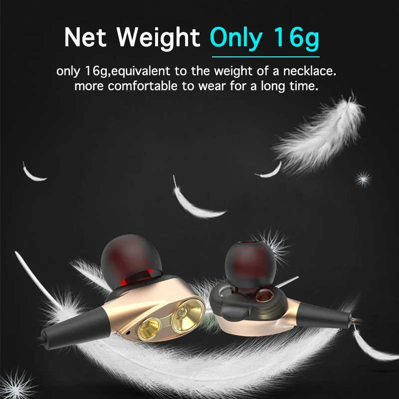 Bluetooth-наушники с двумя драйверами стереонаушники басами Спортивные Беспроводные