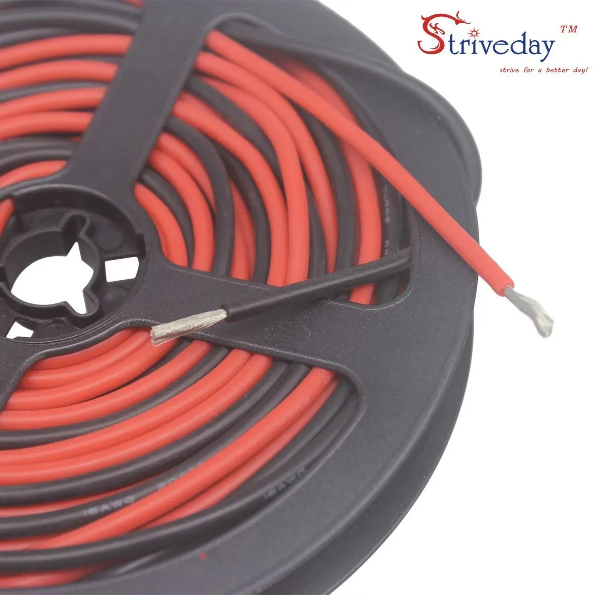 8-16AWG Gauge мягкий гибкий силиконовый провод-кабель высокотемпературный провод красный+ черный многожильный провод луженая медная проволока