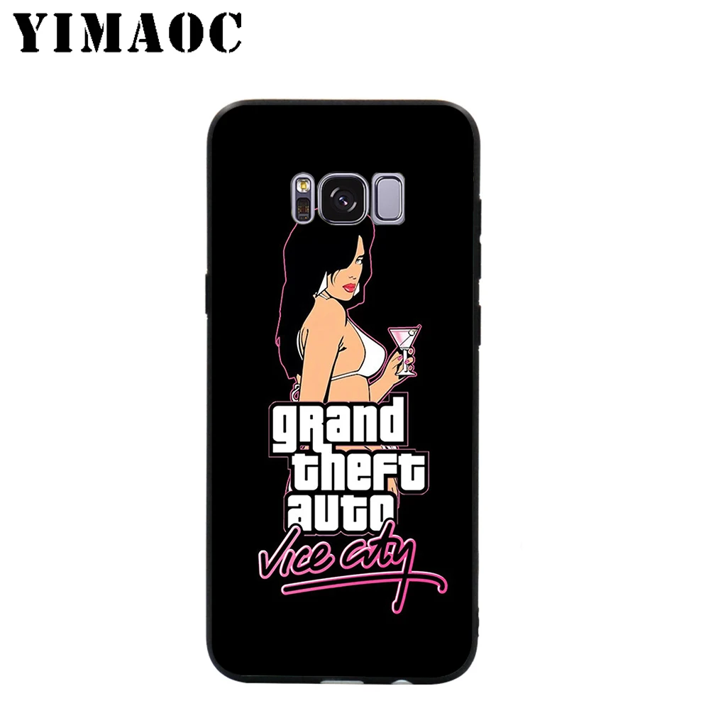 Мягкий чехол YIMAOC GTA 5 Grand Theft для Samsung Galaxy S10 S10e S9 S8 A6 Plus S7 S6 Edge A7 A5 A3 J6 Note 9 8 |