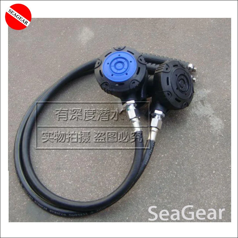 Лидер продаж! Сине черный регулятор для дайвинга с силиконовым мундштуком и