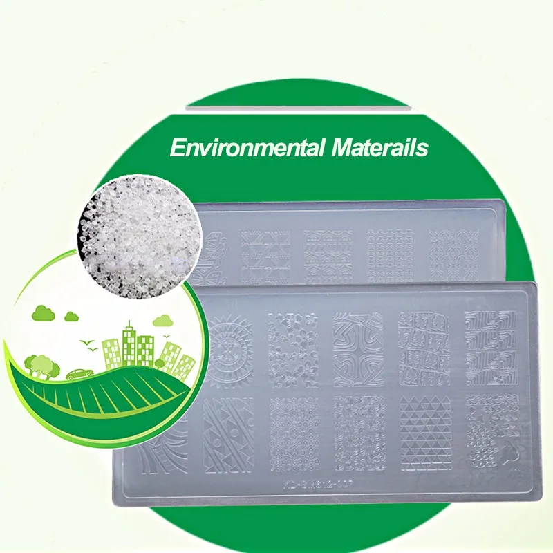 10 шт./лот белые пластины для стемпинга ногтей шаблон печати ногтевого дизайна