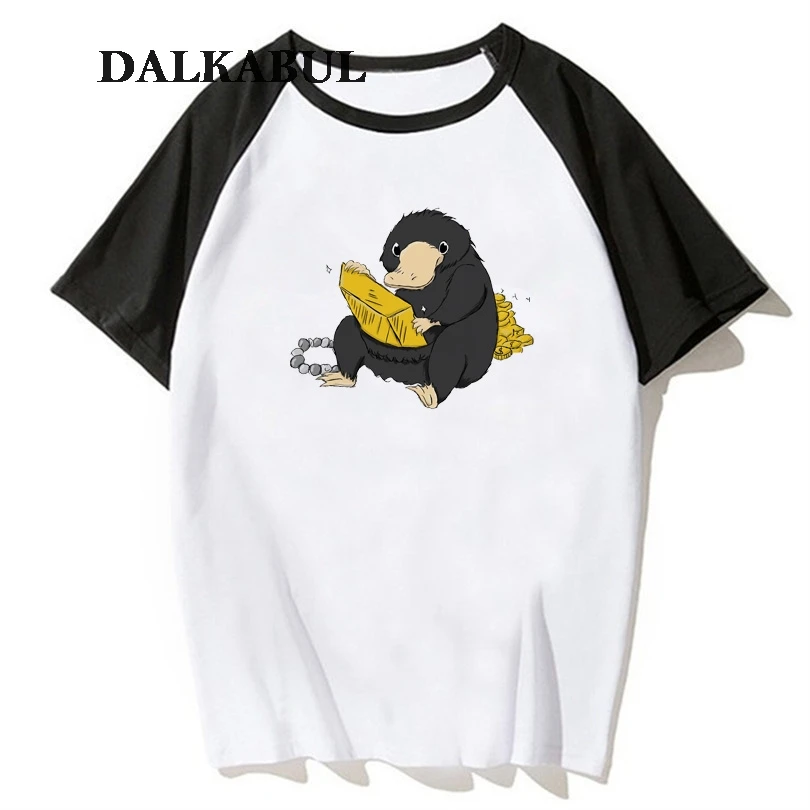 Фильм Фантастические твари футболка Niffler с короткими рукавами рисунком животных