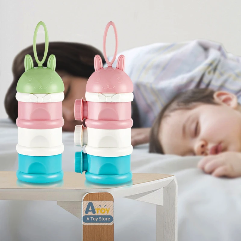 Портативный 3 Х слойный контейнер для хранения молочного порошка дозатор детей