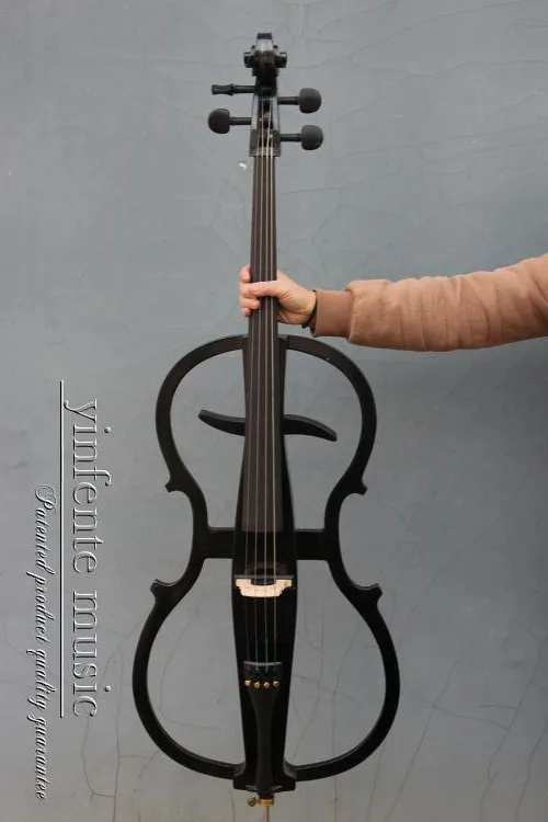 

Electric Cello 4/4 Solid wood Wonderful Sound Black Color Yinfente Brand