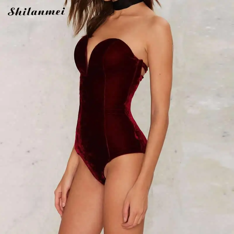 2017 полые Цельный купальник Холтер назад темно красный и черный с открытыми