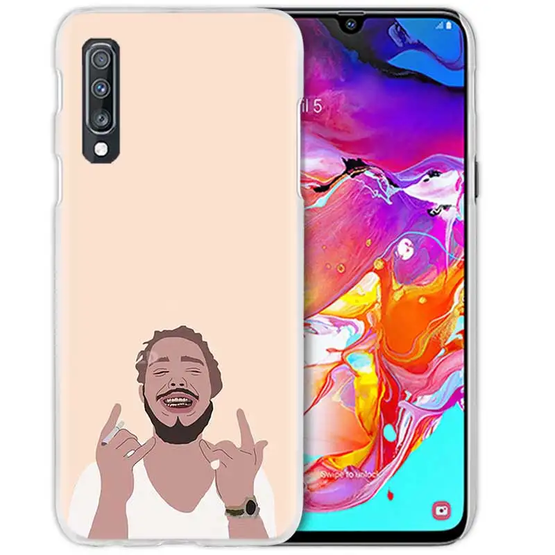 Post Malone чехол для samsung Galaxy A50 A70 A80 A20e A60 A40 A30 A20 A10 A8 A6 плюс A9 A7 Жесткий PC певцов чехол для телефона чехол