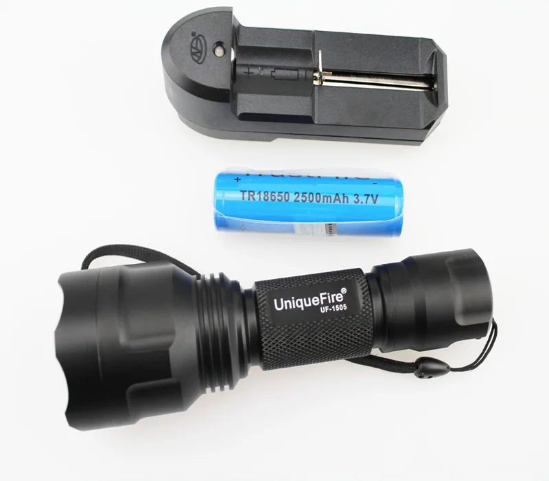 UQ 1505 940nm Инфракрасный красный масштабируемый ИК фонарик + 1x18650 1xCharger|flashlight