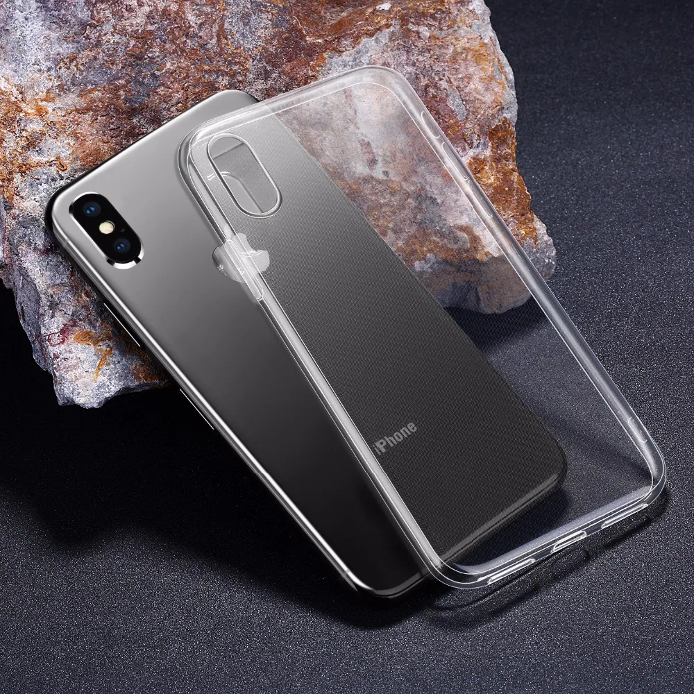 TPU Case for iPhone X Ultra Thin Soft Silicone Transparent Cover 6 6s 7 8 Plus Cases Phone |