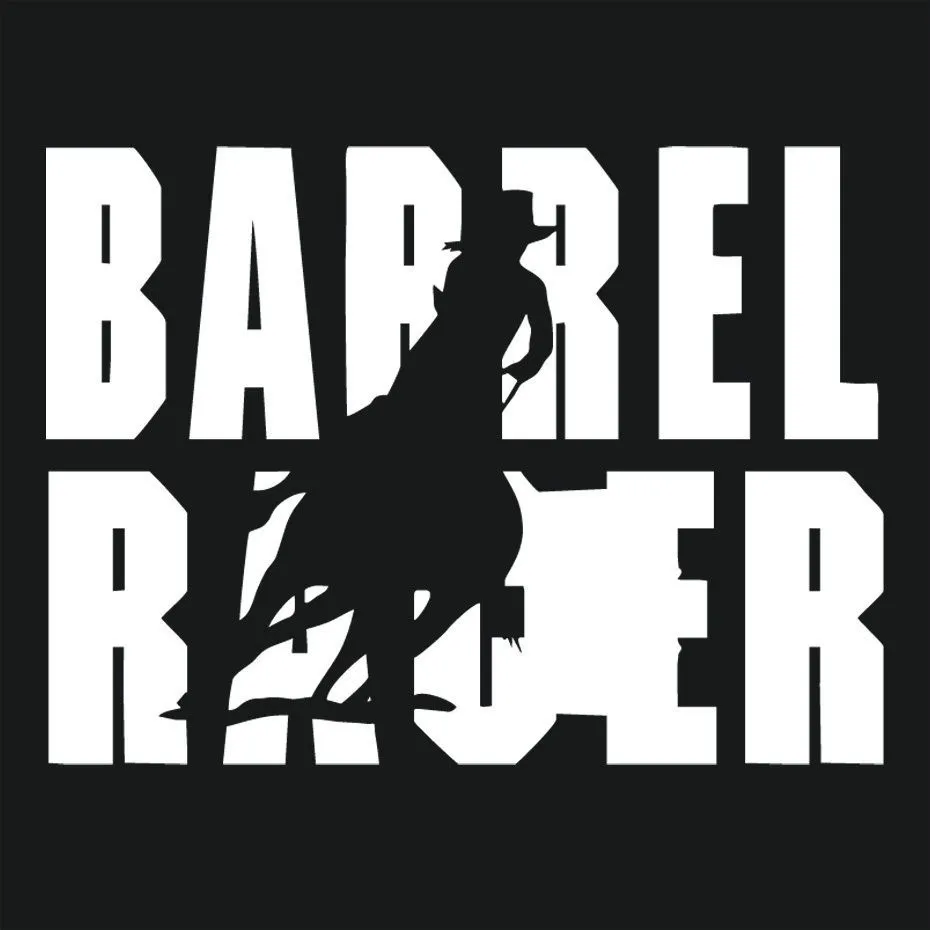 BARREL RACER Car Lateral Sticker Fashion Design Styling Silhouette Funny Stickers Length 15cm | Автомобили и мотоциклы