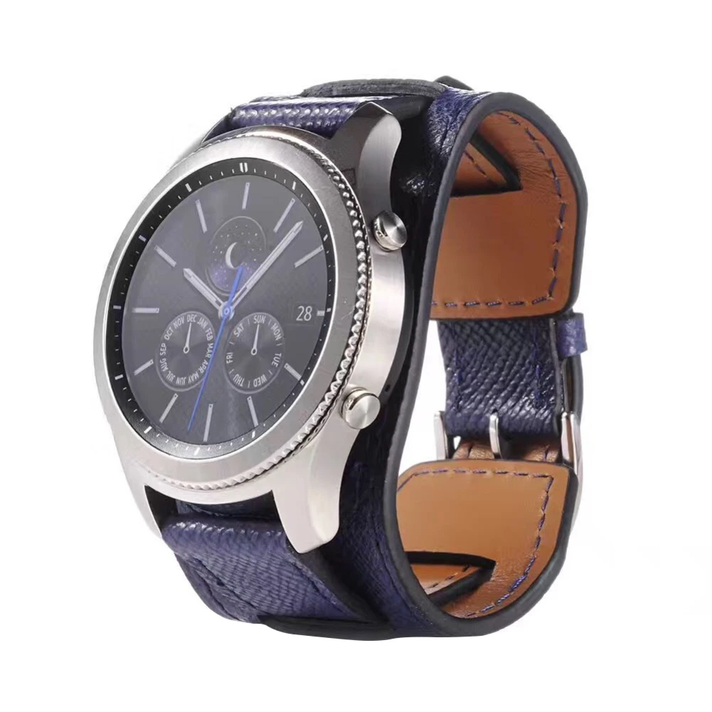 Модный Топ брендовый роскошный сменный Браслет из натуральной кожи для samsung gear S3 Frontier