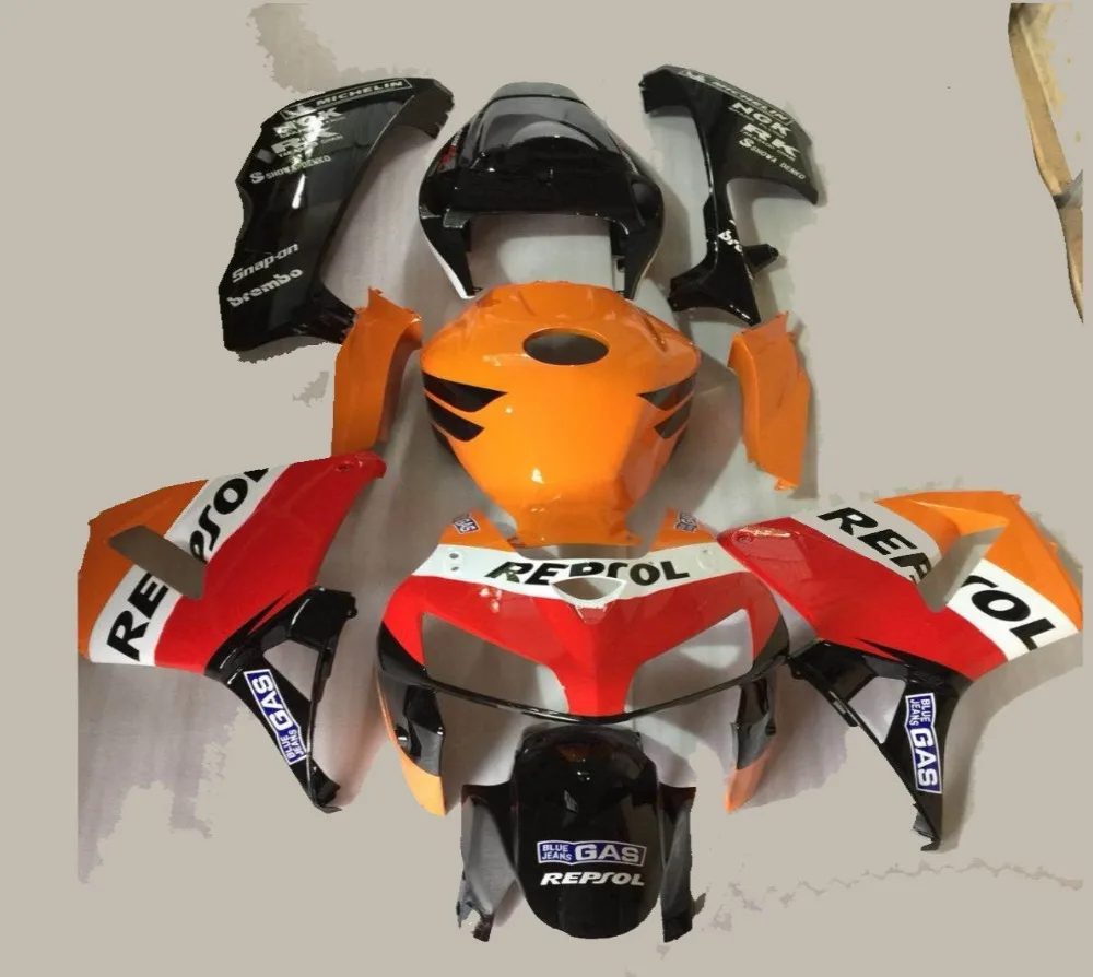 100% подходящие комплекты обтекателей под давлением для CBR600 RR 2003 2004 Orange CBR 600RR 03 04