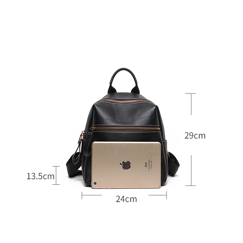 NMD Leather mini ladies tide bag head layer cowboy wild leisure travel small backpack Ultra light and super soft women | Багаж и сумки