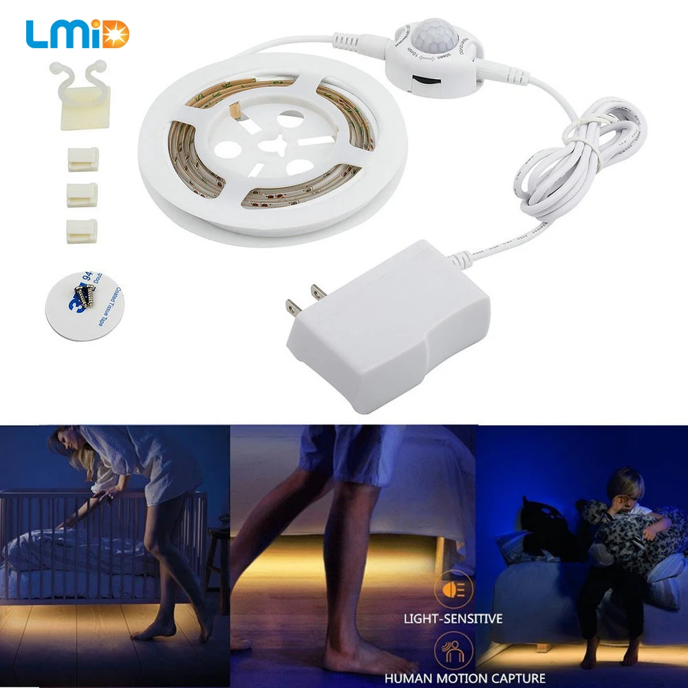 Светодиодный ночной Светильник полосы Смарт Включить от fita de LED luz