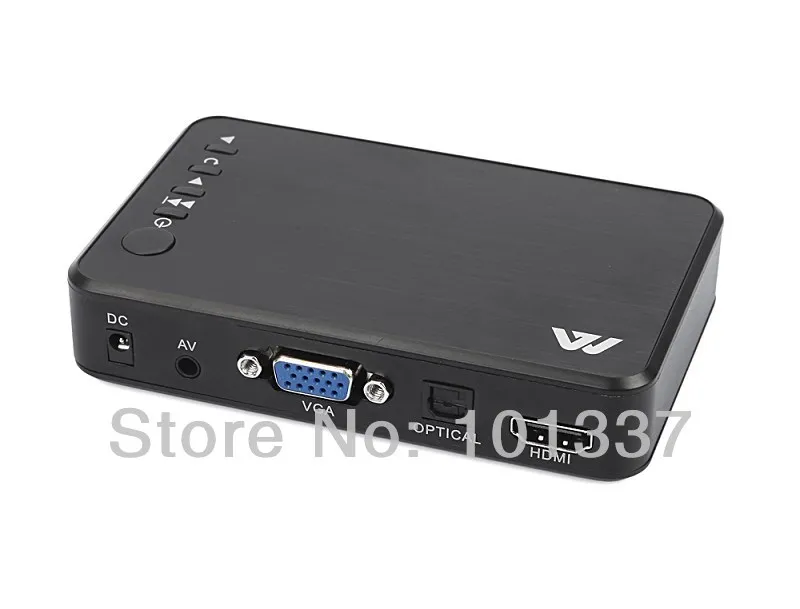 MP023 Высокое качество 3D USB Full HD 1080P HDD медиаплеер HDMI VGA AV оптический хост MKV H.264 AVI