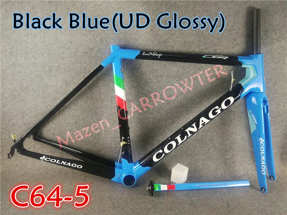 Новое поступление T1100 UD матовый-глянцевый черный красный Colnago C64 карбоновая рама для дорожного велосипеда с 52 см 6 цветов на выбор