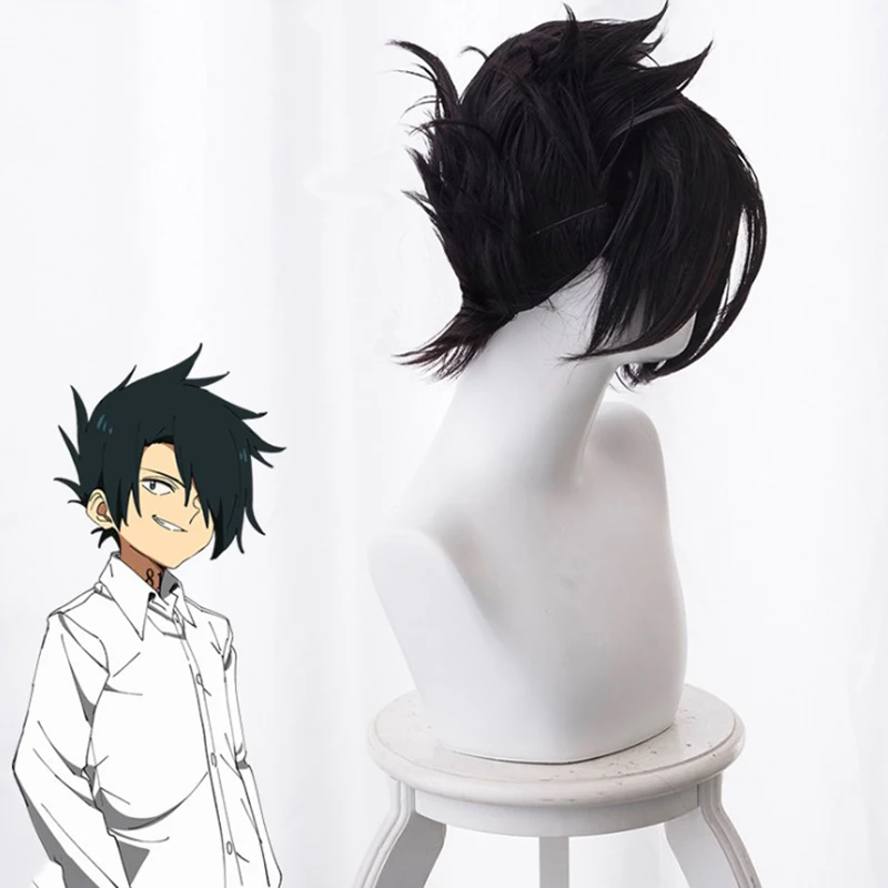 Парик для косплея Yakusoku no Neverland Ray термостойкие синтетические волосы с короткими