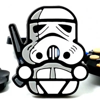Высокое качество 7 шт. Звездные войны R2D2 робот супер heros силиконовые аксессуары плоская задняя сторона DIY гаджеты ремесло обуви подвески телефон случае магнит