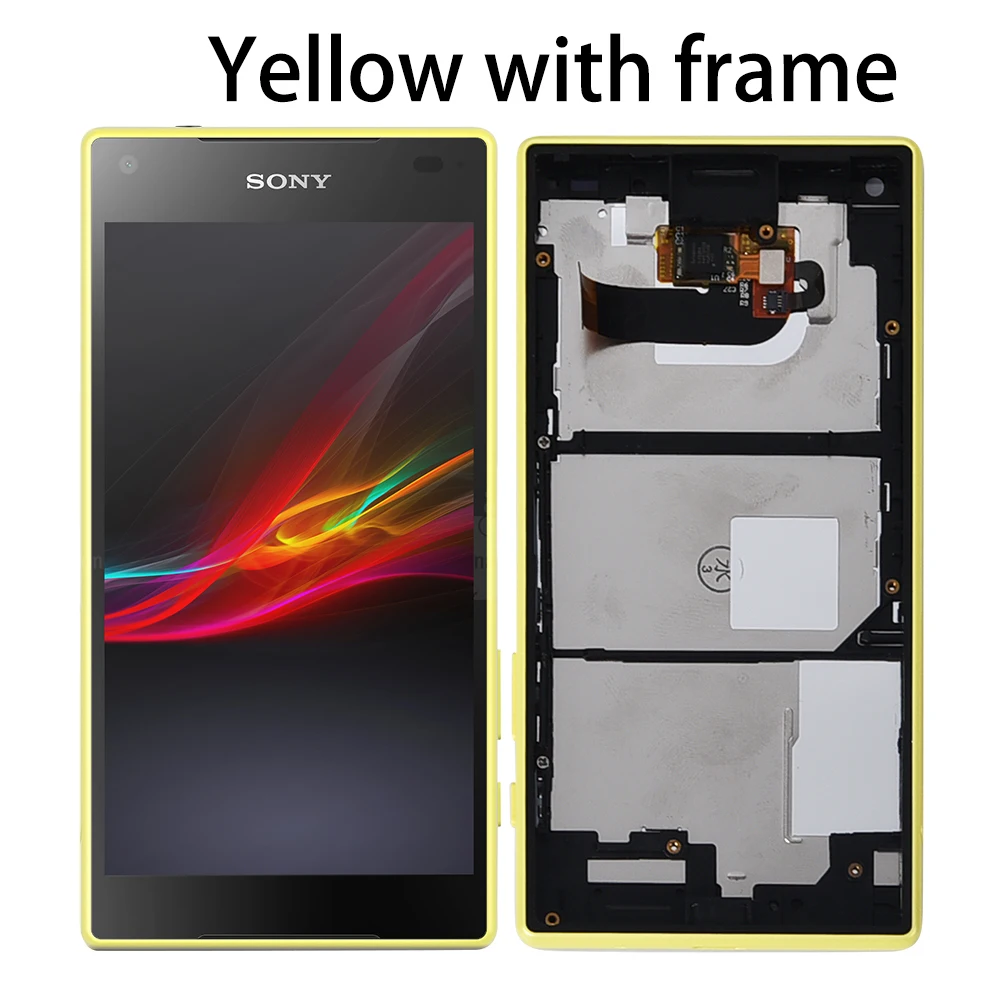Черный/белый для sony Xperia Z5 Compact mini E5803 E5823 ЖК-дисплей дигитайзер сенсорный экран в сборе+ клей+ инструменты