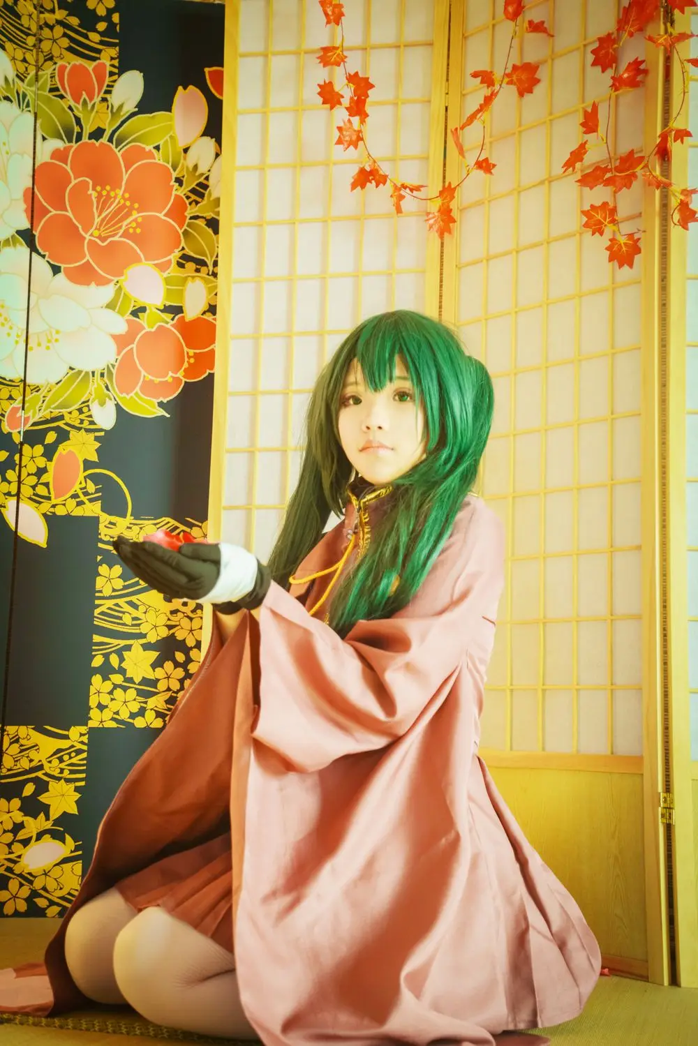 VEVEFHUANG Vocaloid Hatsune Miku Senbonzakura кимоно Униформа платье наряд Аниме косплей костюмы весь комплект