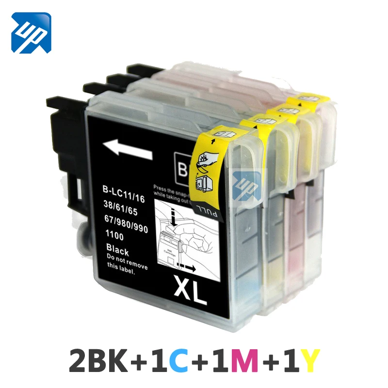 5 чернильные картриджи LC67 LC38 lc39 LC985 lc1100 для BROTHER DCP-145C 165C 185C 385C DCP-385C MFC-990CW MFC-295CN DPC-6690W