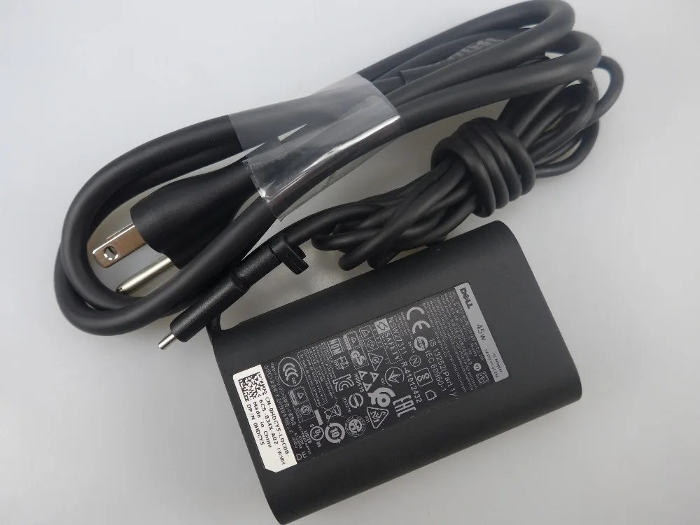 Оригинальные для Dell Latitude 11 12 7275 13 7370 45 Вт 20В 2.25A LA45NM150 HDCY5 0HDCY5 8XTW5 689C4 Тип C USB адаптер
