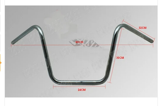 Хромированный руль мотоцикла " 25 мм для Yamaha VStar 400 650 1100 1300 Virago Xv 250 535 750 1100 Road Star на заказ