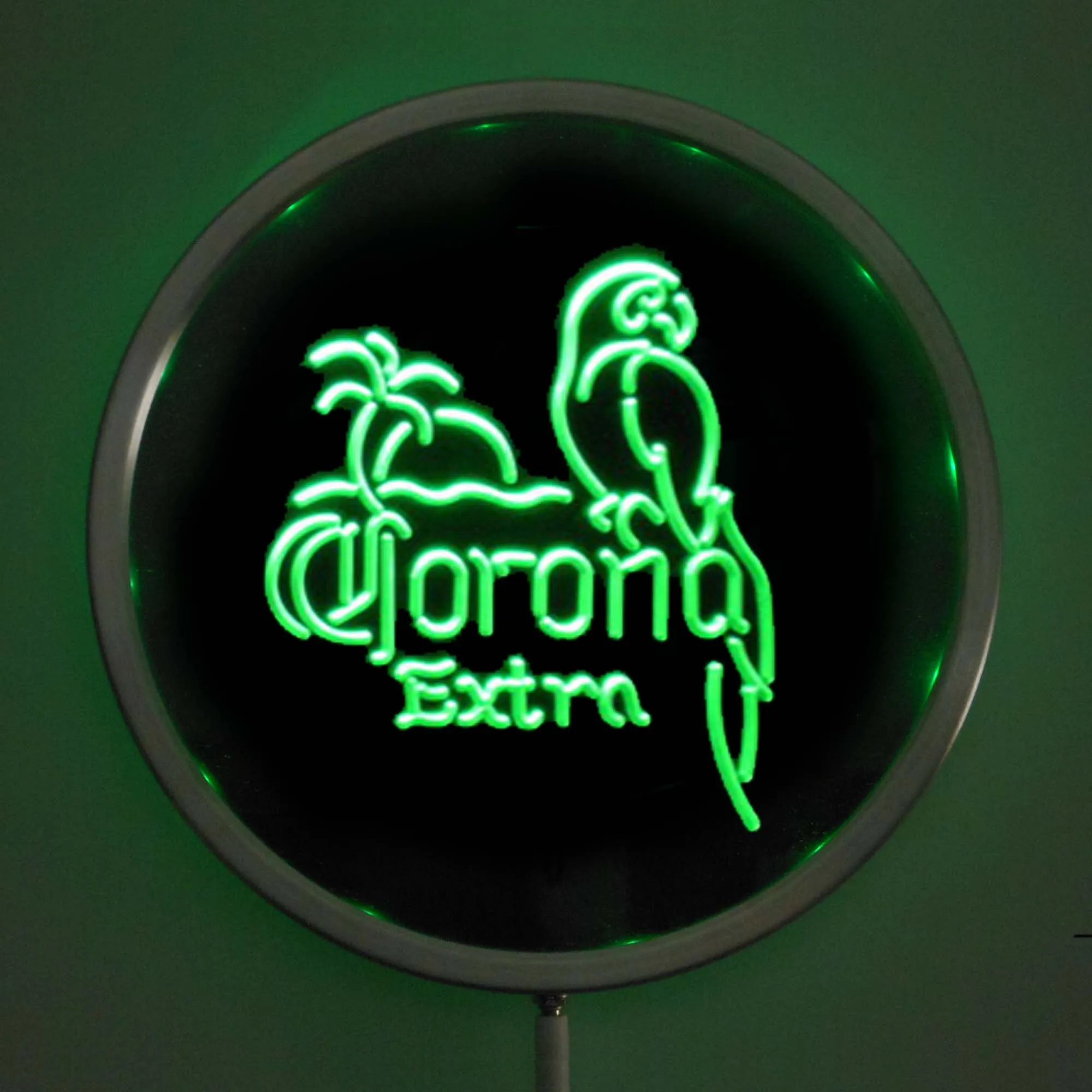 Rs a0108 Corona Extra Parrot LED неоновые КРУГЛЫЕ ЗНАКИ 25 см/10 дюймов RGB вывеска для бара