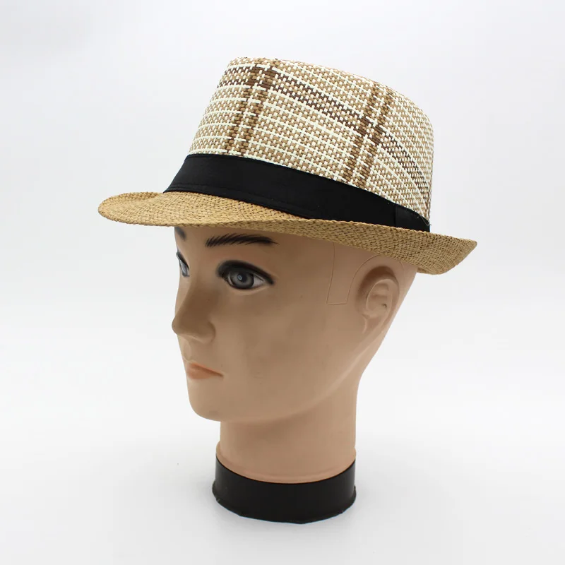 Fedora Шляпа Fedora шляпы для мужчин размер головы 58 СМ лето sombrero Джаз hombre chapeu папа джентльмен Англия шляпа шапки - Цвет: as photo