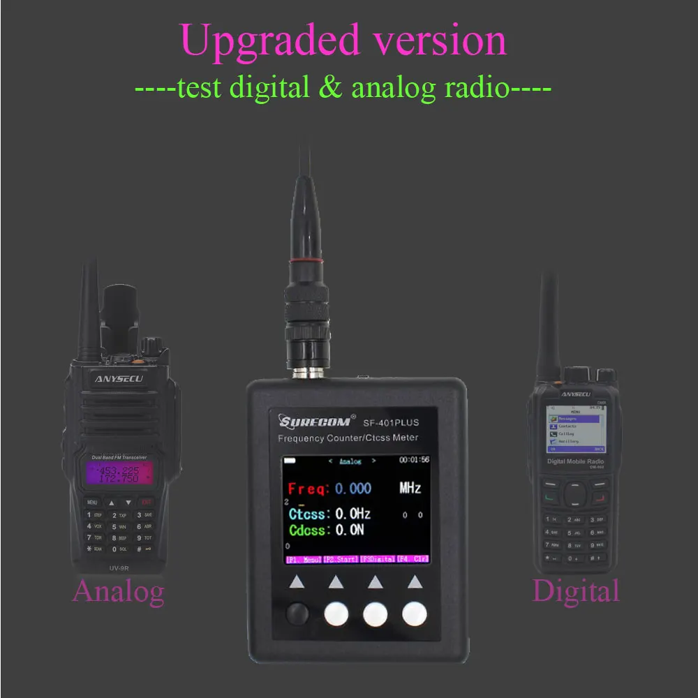 SURECOM SF 401Plus цифровое радио тестер 27 МГц 3000 счетчик частоты SF401 плюс с CTCCSS/DCS декодер