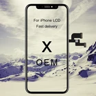 ЖК-экран для iPhone X, 3 шт., качество AAAtianmaAMOLED, сенсорный экран 3D, дигитайзер в сборе для iphone X, ЖК-дисплей черный