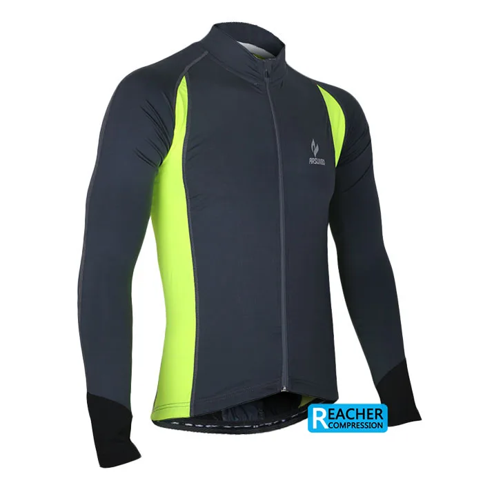 Спортивная одежда для бега, велоспорта, велосипеда, фитнеса, компрессионные майки, рубашки с длинными рукавами