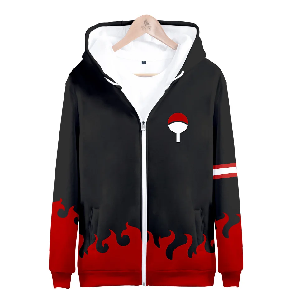 Uchiha Итачи Учиха Наруто Косплей Толстовка Акацуки Толстовка аниме куртка с капюшоном пальто на молнии костюм одежда - Цвет: Uchiha