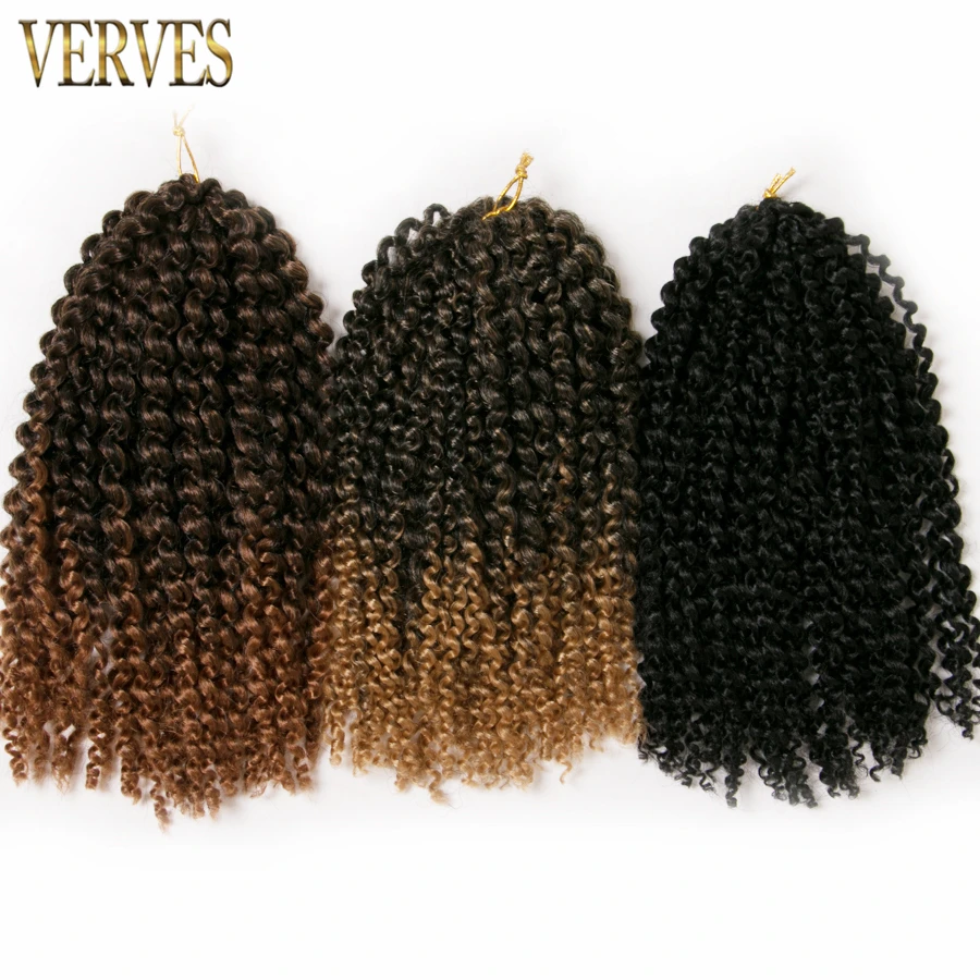 VERVES синтетические плетеные косички для волос 12 дюймов 1-10 шт. в упаковке 60 г/упак.