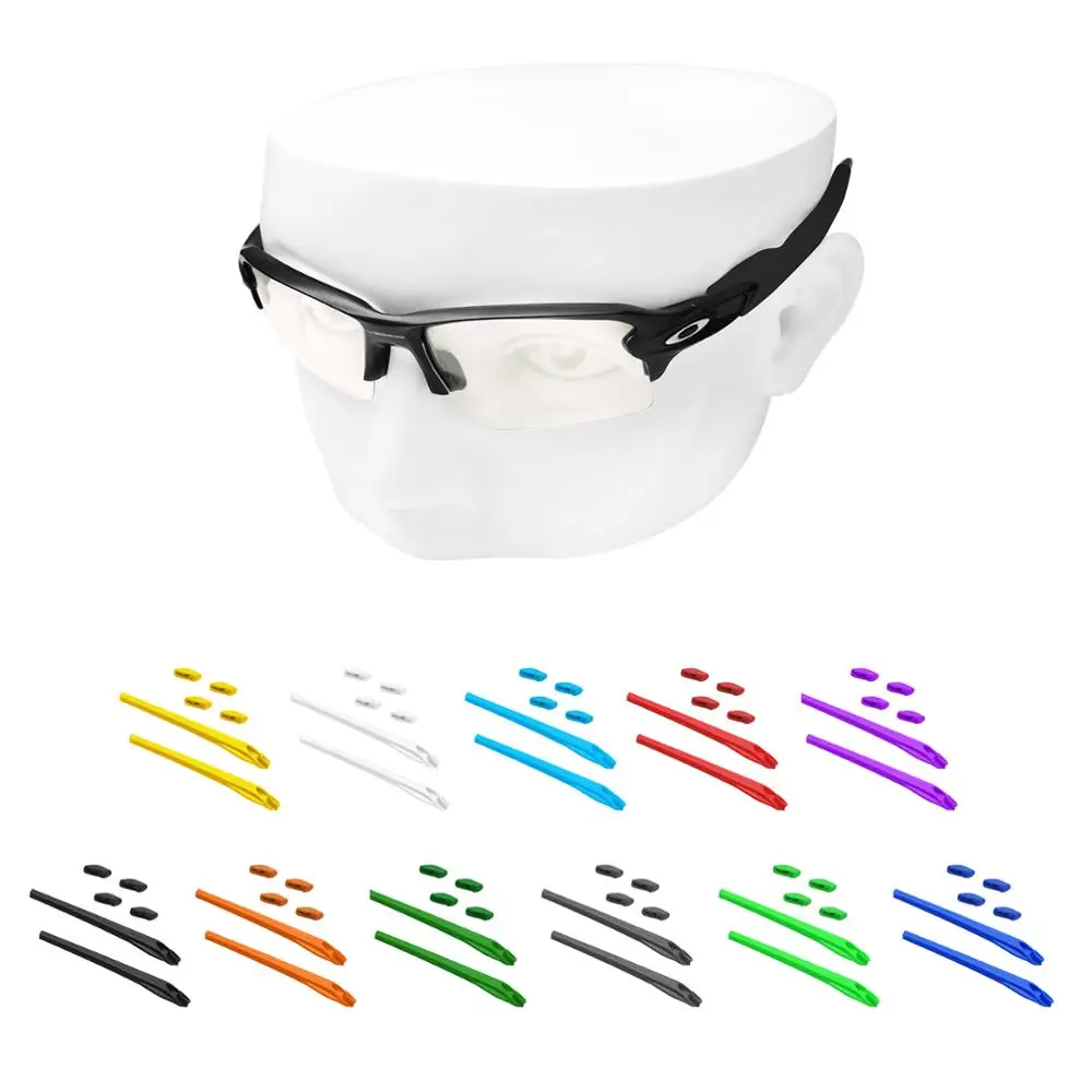 

OOWLIT Rubber Kits Nose Pads & Earsocks for-Oakley Flak 2.0 XL OO9295 Sunglasses