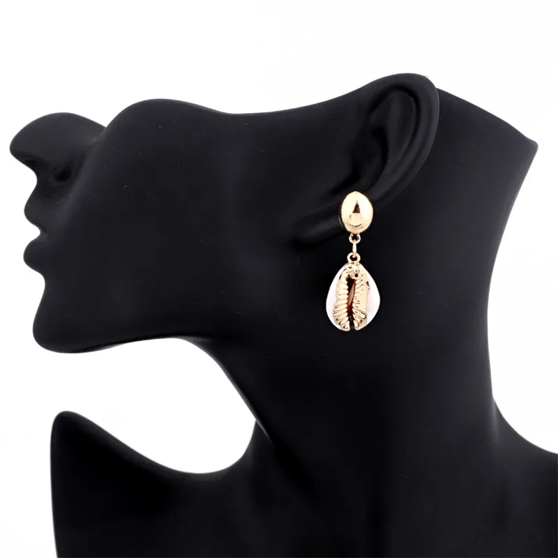 1 пара новые классические длинные висячие серьги с натуральным корпусом для