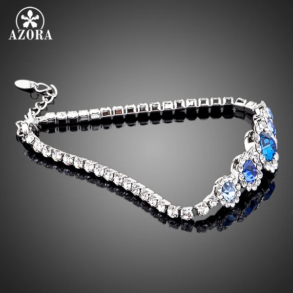 Браслет из австрийского хрусталя Stellux TS0010 цвет белое золото|a bracelet|bracelet abracelet bracelet