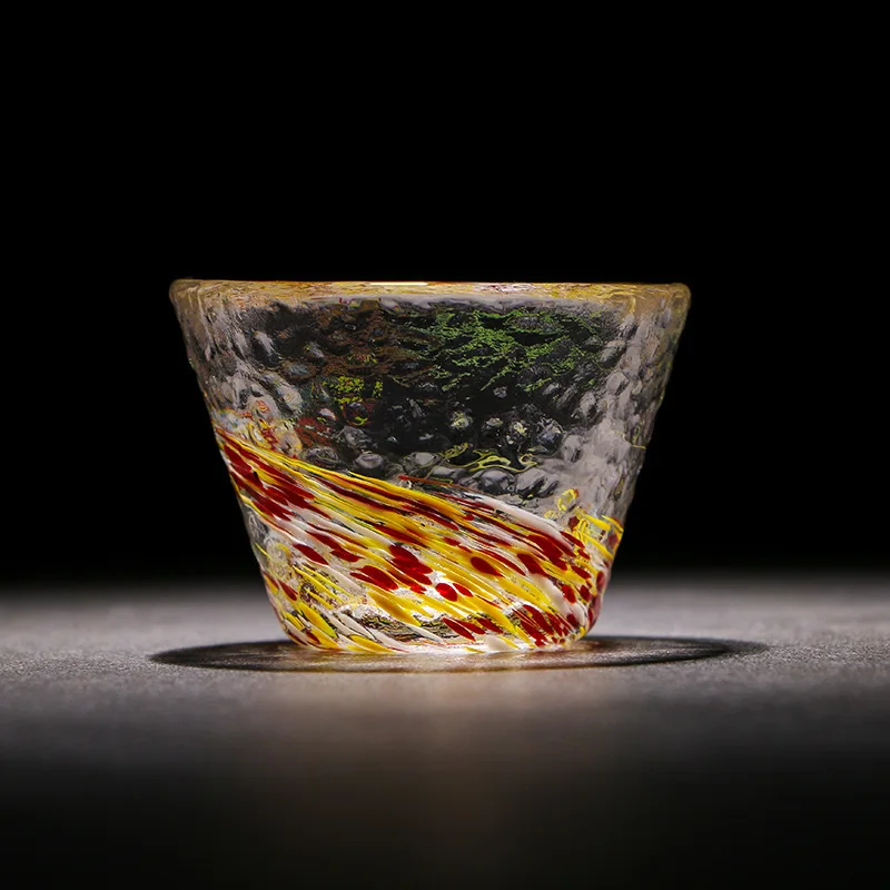 ZAKA Japan Tsugaru technology радужные кристаллы цвет стекла es Cup Art Saka для ликера вина стеклянная чайная чашка Verre Vidro Xicaras мигающая