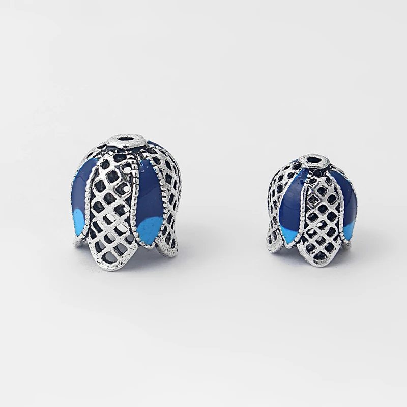 10 шт. эмалированные концевые колпачки для бусин 8 мм 11 мм|bead caps|end bead capend beads |