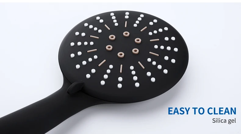 Черная насадка для душа, 3 функции, ручной для экономии воды, душ Grohe, дождевая насадка для душа, набор для ванной комнаты, Doucha Chuveiro Rocas