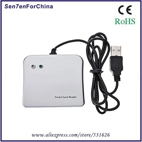 Free Shipping USB EMV Smart Sim Card Reader Writer For ISO 7816 Chip Tags + 1pcs +1 Driver CD |
